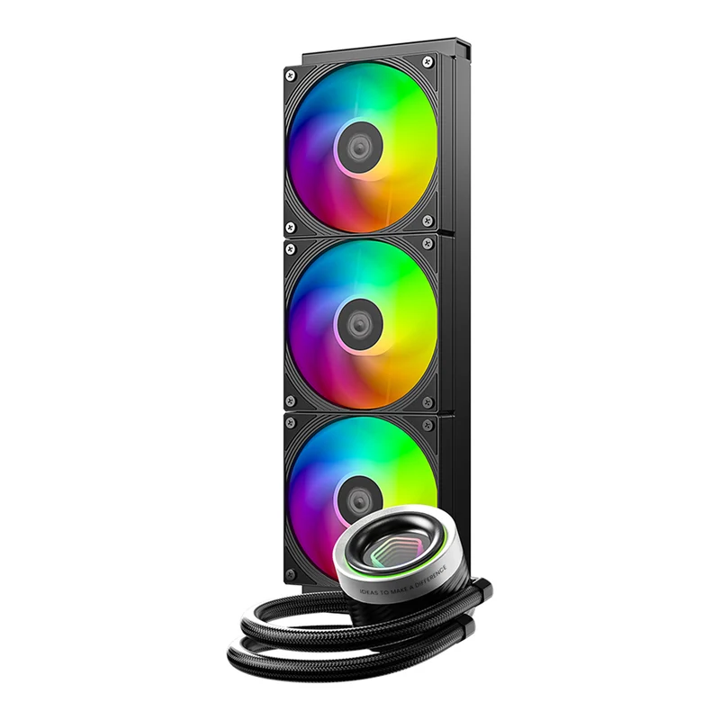 ID-Cooling FX360 INF 360mm AIO Liquid Cooler with Infinity Mirror Display (Black, White)