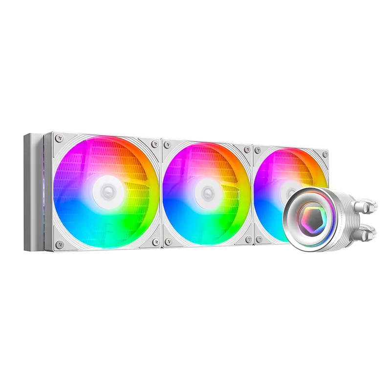 ID-Cooling FX360 INF 360mm AIO Liquid Cooler with Infinity Mirror Display (Black, White)