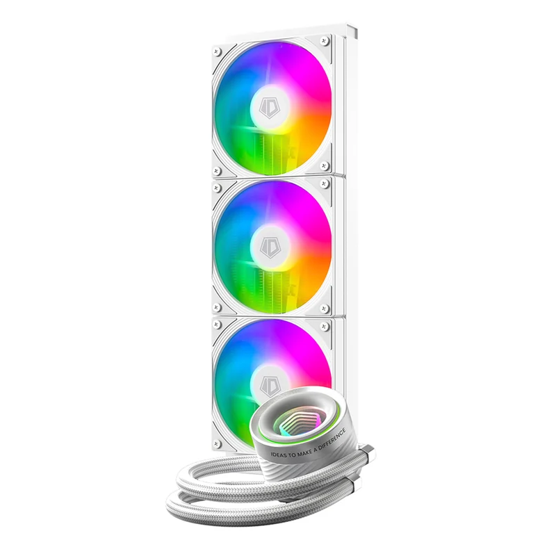 ID-Cooling FX360 INF 360mm AIO Liquid Cooler with Infinity Mirror Display (Black, White)