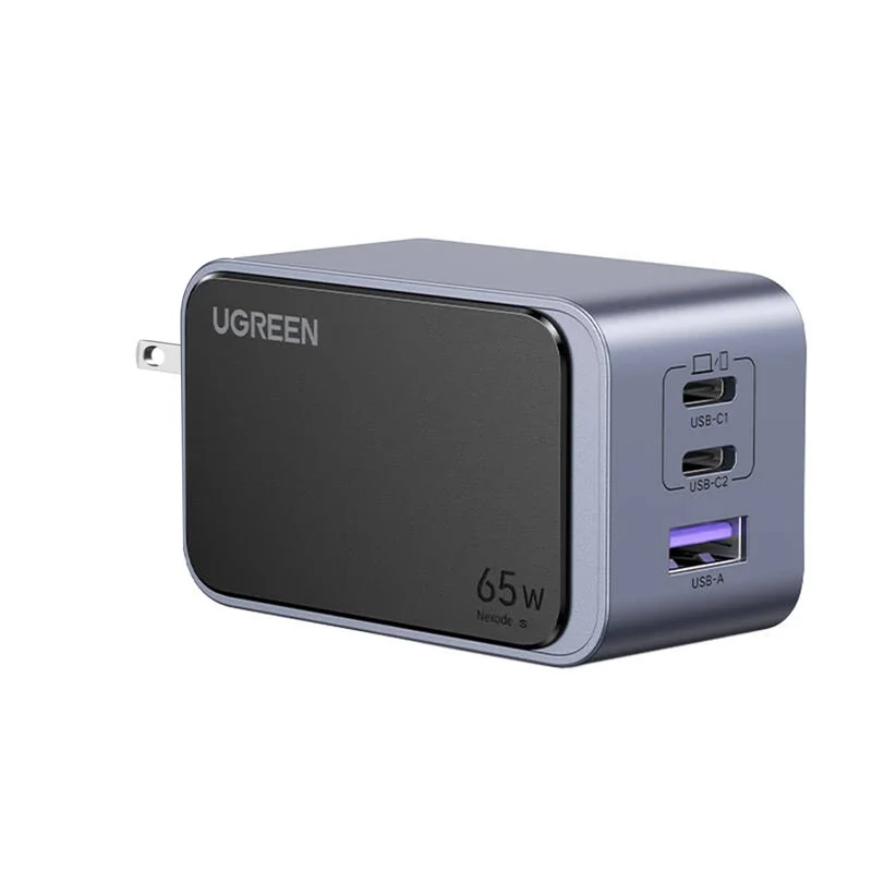 Ugreen Nexode S 3-Port USB-A + 2xUSB-C 65W GaN Fast Charger (Gray) (X553/45223)
