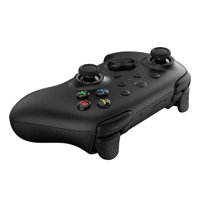 8BitDo Ultimate 2 Wireless Controller with TMR Joysticks, Switchable Hall Effect/Tactile Triggers, RGB Fire Ring, 8Speed Wireless Tech with Charging Dock for Windows/Android (81HE) (Black, White, Purple)