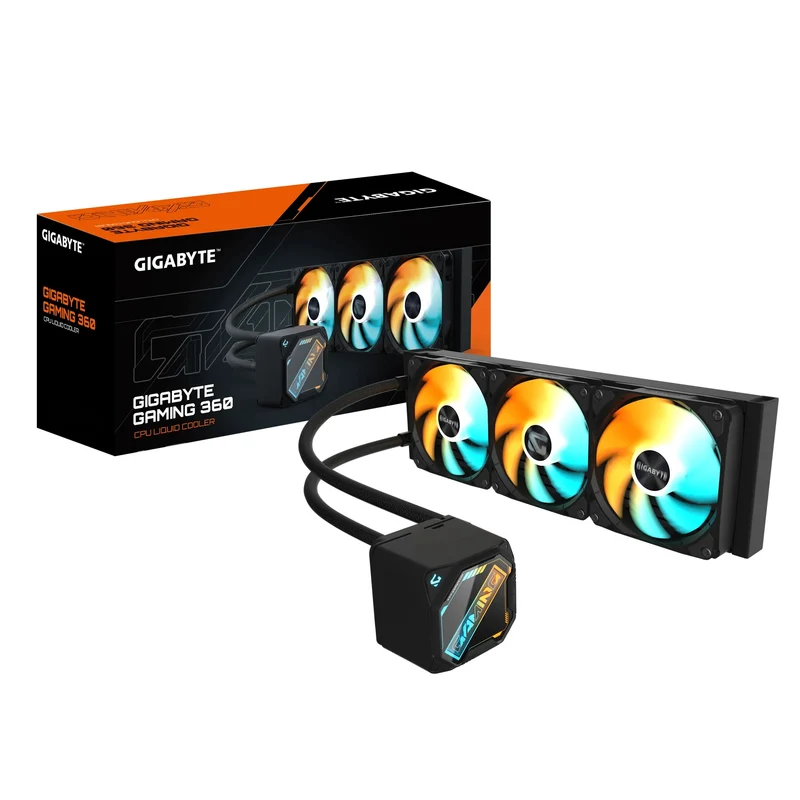 Gigabyte Gaming 360 CPU Liquid Cooler (Black, Ice)