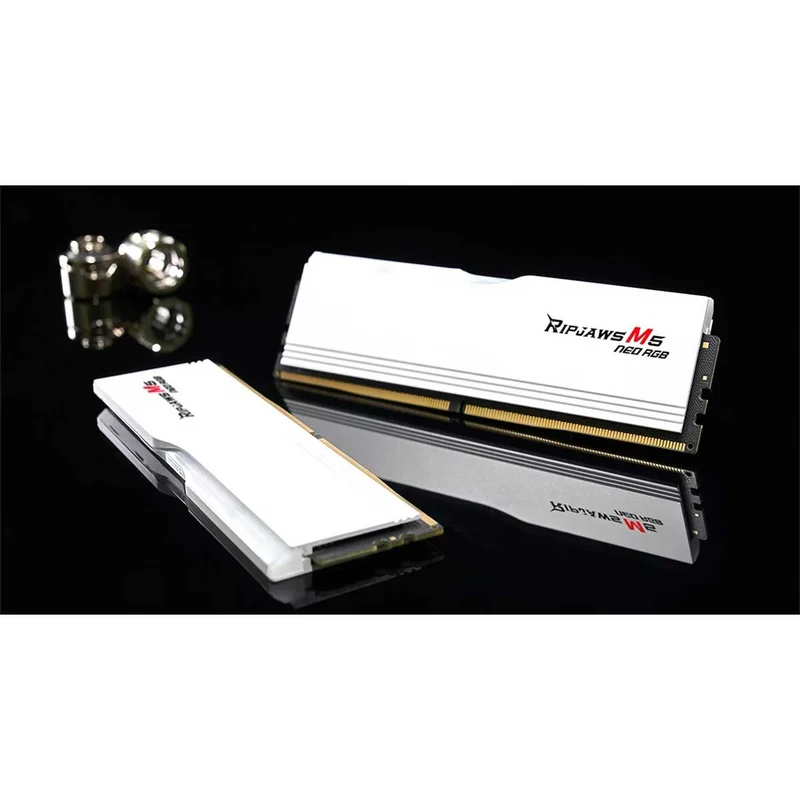 G.Skill Ripjaws M5 Neo RGB DDR5 64GB (2x32GB) 6000 MT/s CL36-36-36-96 1.35V AMD EXPO Desktop Memory (Matte White) (F5-6000J3636F32GX2-RM5NRW)