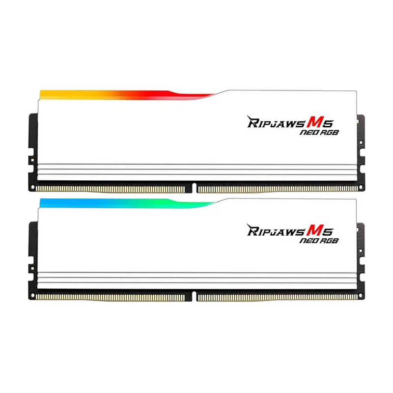 G.Skill Ripjaws M5 Neo RGB DDR5 48GB (2x24GB) 6000 MT/s CL30-36-36-96 1.35V AMD EXPO Desktop Memory (Matte White) (F5-6000J3036F24GX2-RM5NRW)