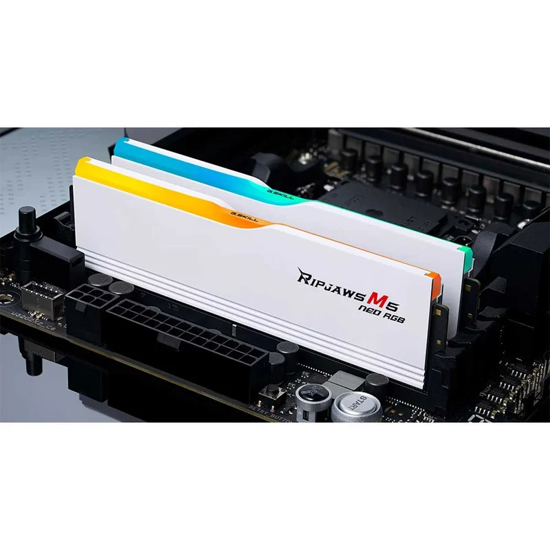 G.Skill Ripjaws M5 Neo RGB DDR5 48GB (2x24GB) 6000 MT/s CL30-36-36-96 1.35V AMD EXPO Desktop Memory (Matte White) (F5-6000J3036F24GX2-RM5NRW)