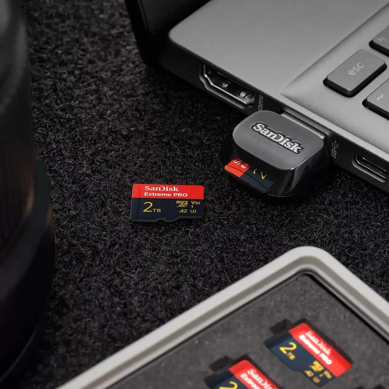 Sandisk Extreme Pro 2TB 250MB/s microSDXC UHS-I Card with Adapter (SDSQXCD-2T00-GN6MA)