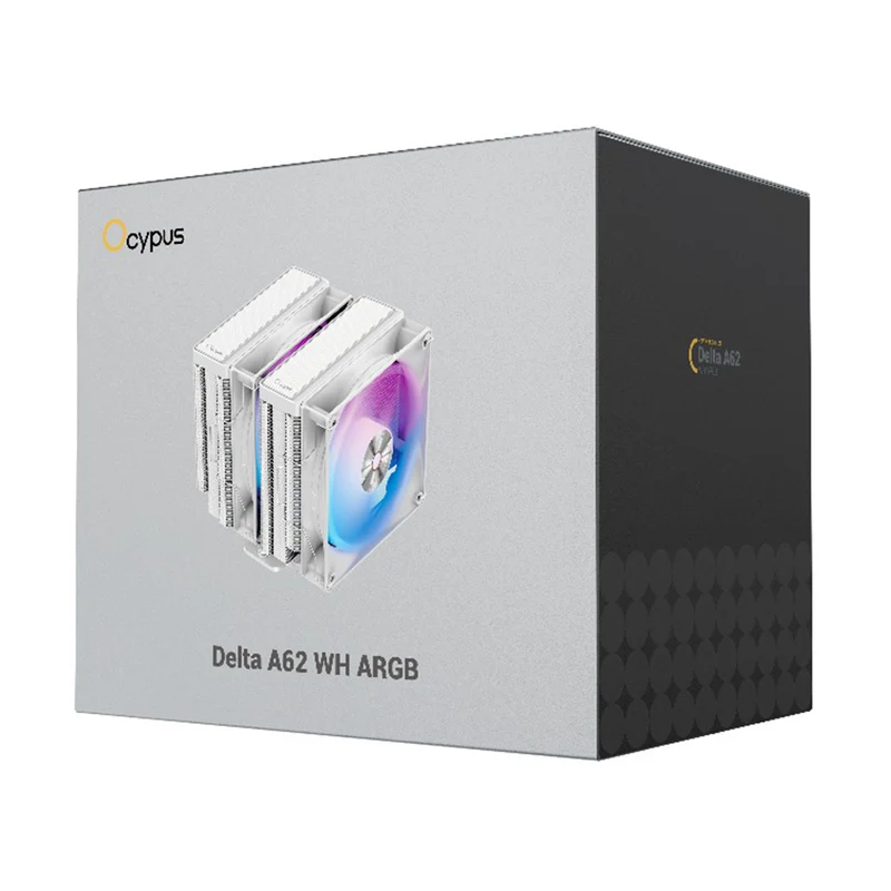 Ocypus Delta A62 ARGB CPU Cooler (Black, White)