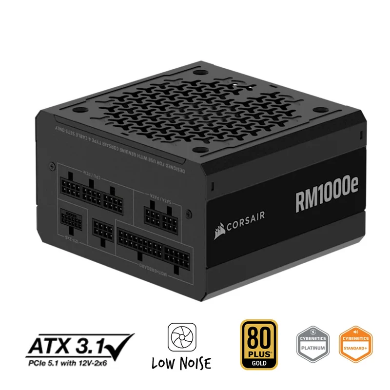 Corsair RMe Series RM1000e Fully Modular Low-Noise ATX Power Supply (CP-9020297-NA)