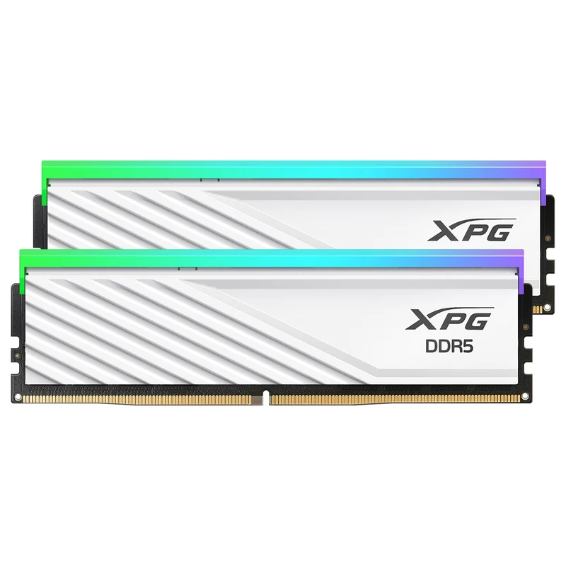 Adata XPG Lancer Blade 32GB (2x16GB) RGB DDR5 6000MT/s CL 34-38-38 1.35V Desktop Memory with Heatsink (Black, White) (AX5U6000C3416G-DTLABRBK, AX5U6000C3416G-DTLABRWH)
