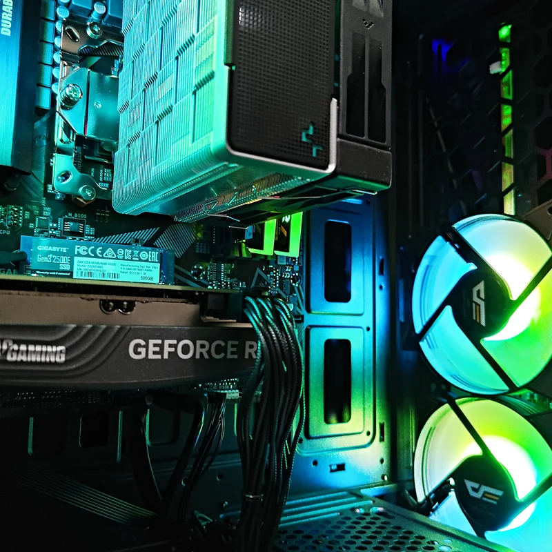 Alpha Frontier Vesta Black Desktop Gaming PC | AMD Ryzen 5 5500 | 16 GB RAM | 500 GB SSD | RTX 4060 | Windows 11 Pro