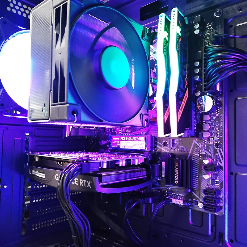 Alpha Frontier Vesta Black Desktop Gaming PC | AMD Ryzen 5 5500 | 16 GB RAM | 500 GB SSD | RTX 4060 | Windows 11 Pro