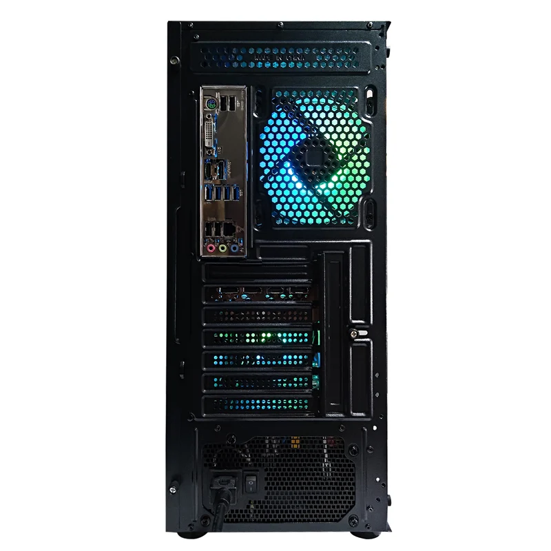 Alpha Frontier Vesta Black Desktop Gaming PC | AMD Ryzen 5 5500 | 16 GB RAM | 500 GB SSD | RTX 4060 | Windows 11 Pro