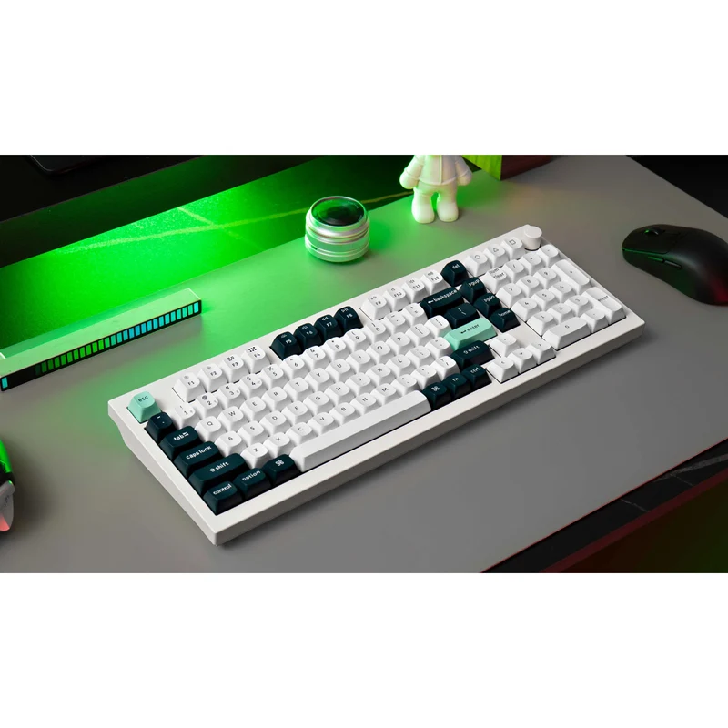 Keychron Q5 HE QMK 96% Fully Assembled Knob RGB Backlight Hot-Swappable Wireless Magnetic Switch Keyboard - Shell White (Gateron Double-Rail Magnetic Nebula Switch) (Q5H-P1)