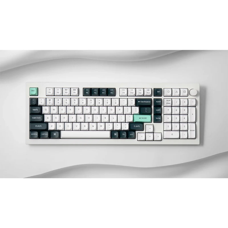 Keychron Q5 HE QMK 96% Fully Assembled Knob RGB Backlight Hot-Swappable Wireless Magnetic Switch Keyboard - Shell White (Gateron Double-Rail Magnetic Nebula Switch) (Q5H-P1)