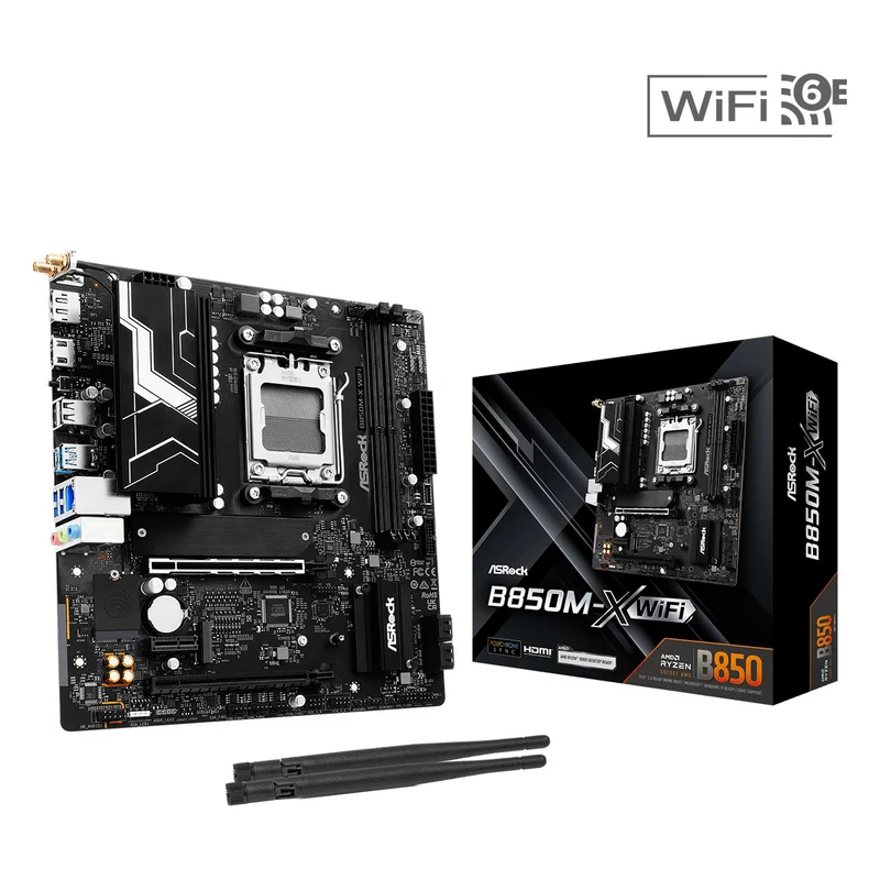 ASRock B850M-X WiFi DDR5 AMD Motherboard