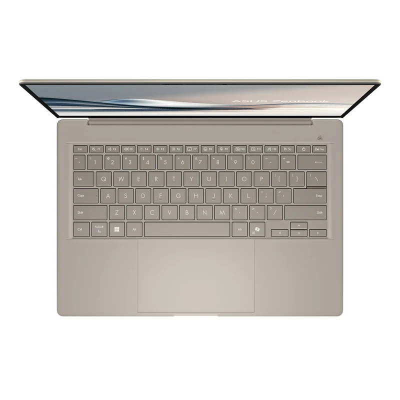 Asus Zenbook A14 UX3407QA-SB386WSM Laptop (Zabriskie Beige) | 14 WUXGA (1920x1200) | Snapdragon X X1 26 100 | 16GB RAM | 512GB SSD | Qualcomm Adreno GPU | Windows 11 Home | MS Office Home 2024 + MS 365 Basic + Asus AP4600 Backpack