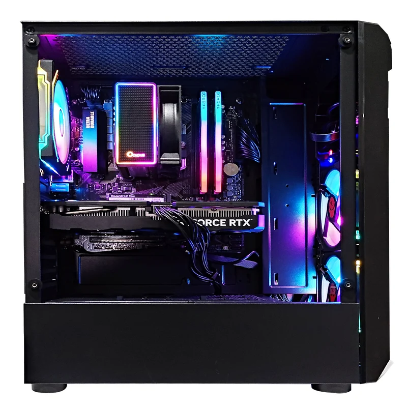 Alpha Harley Black Desktop Gaming PC | AMD Ryzen 5 5500 | 16GB RAM | 512GB SSD | RTX 4060 | Windows 11 Pro