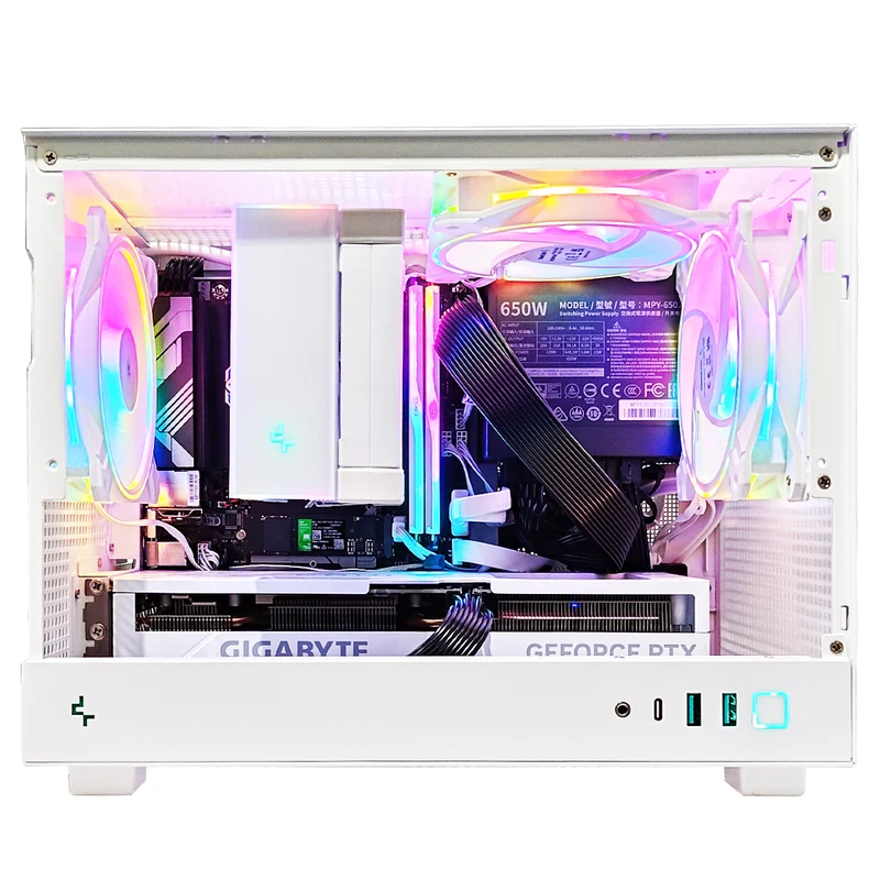 Aurora CH160 White Desktop Gaming PC | AMD Ryzen 5 7600 | 32GB RAM | 1TB SSD | RTX 4060 Ti | Windows 11 Pro