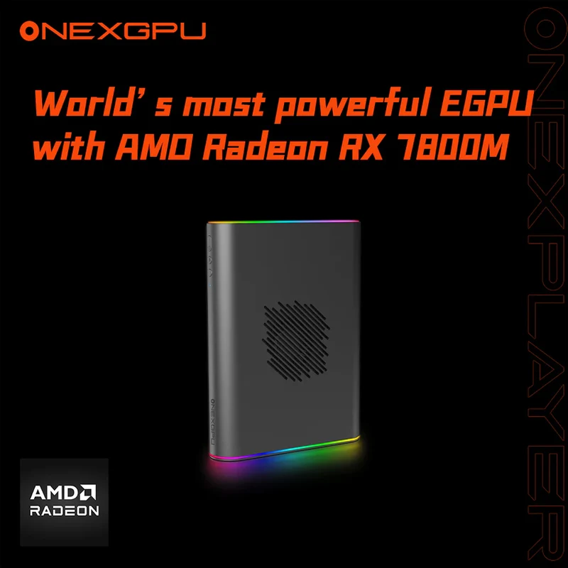 OneXGPU 2 AMD Radeon RX 7800M 12GB GDDR6 eGPU + ONEXGPU 2 Protection Bag