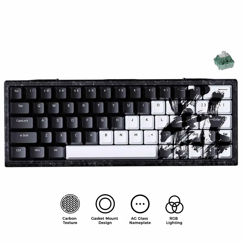 WLMouse YING63 Forged Carbon Fiber Keyboard YING (Magnetic Jade Pro)