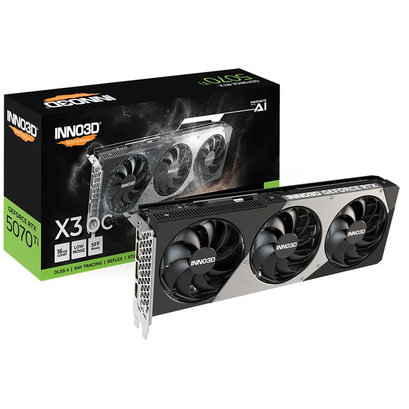 INNO3D GeForce RTX 5070 Ti X3 OC 16GB GDDR7 Graphics Card (N507T3-16D7X-176068N)