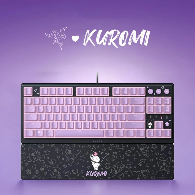 Razer Ornata V3 Tenkeyless Compact Low Profile Gaming Keyboard (Kuromi Edition)