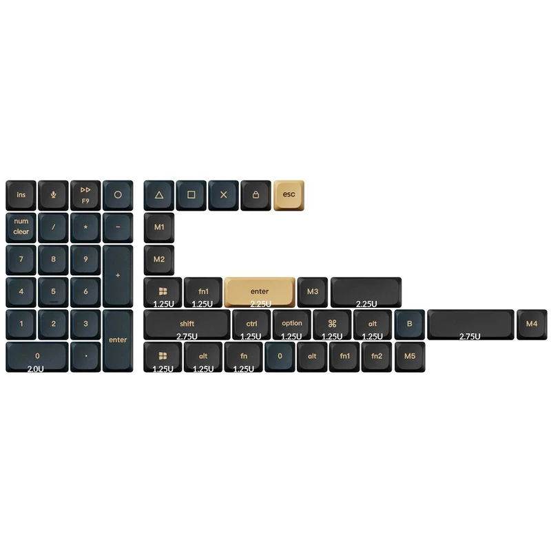 Keychron Low Profile Double Shot PBT LSA Full Set 133 Keys Keycap Set Version 2 (Knight) (PBT-58)