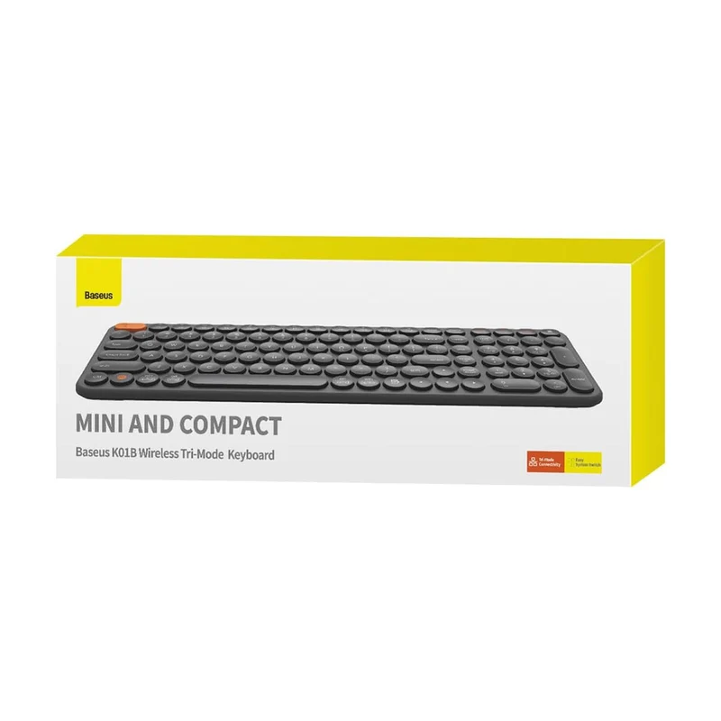Baseus K01B Wireless Tri-Mode Keyboard (Frosted Grey) (B00955504833-00)