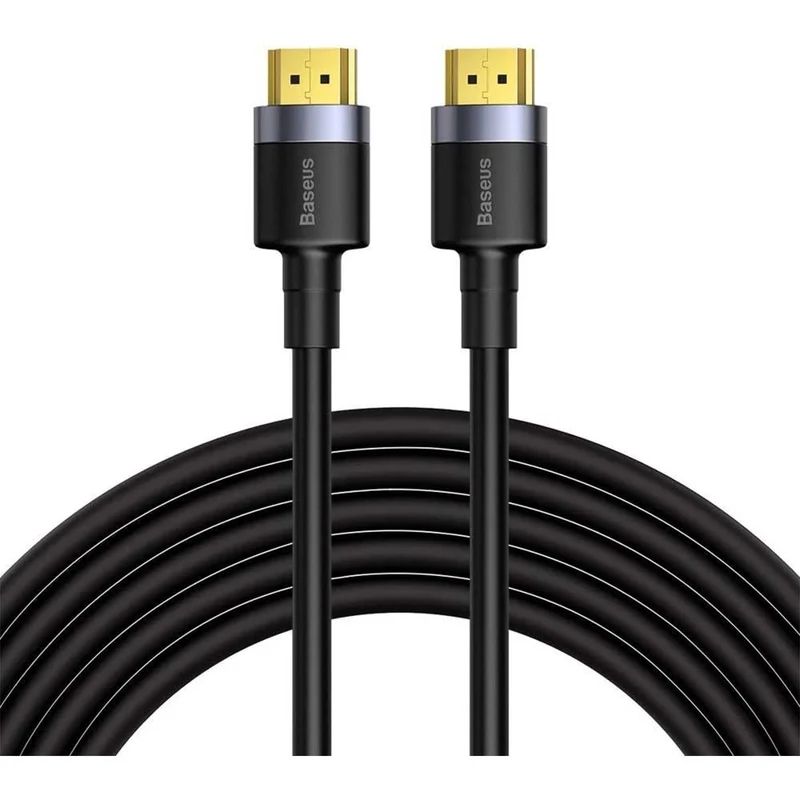 Baseus Cafule 4K HDMI Male To 4K HDMI Male Adapter Cable (1m, 2m, 3m, 5m) (Black) (CADKLF-E01, CADKLF-F01, CADKLF-G01, CADKLF-H01)