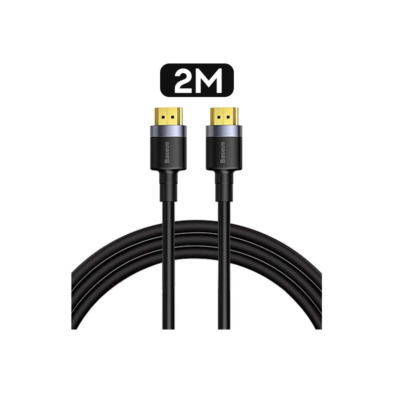 Baseus Cafule 4K HDMI Male To 4K HDMI Male Adapter Cable (1m, 2m, 3m, 5m) (Black) (CADKLF-E01, CADKLF-F01, CADKLF-G01, CADKLF-H01)