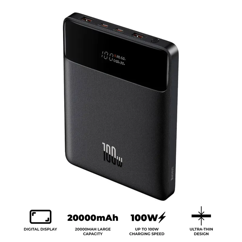 Baseus Blade Series Laptop Power Bank 20000mAh 100W (Black) (PPBL000201)