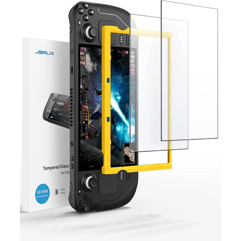 JSAUX Ultra Clear Anti-Glare Matte Tempered Glass Screen Protector for Steam Deck 2-Pack (GP0110)