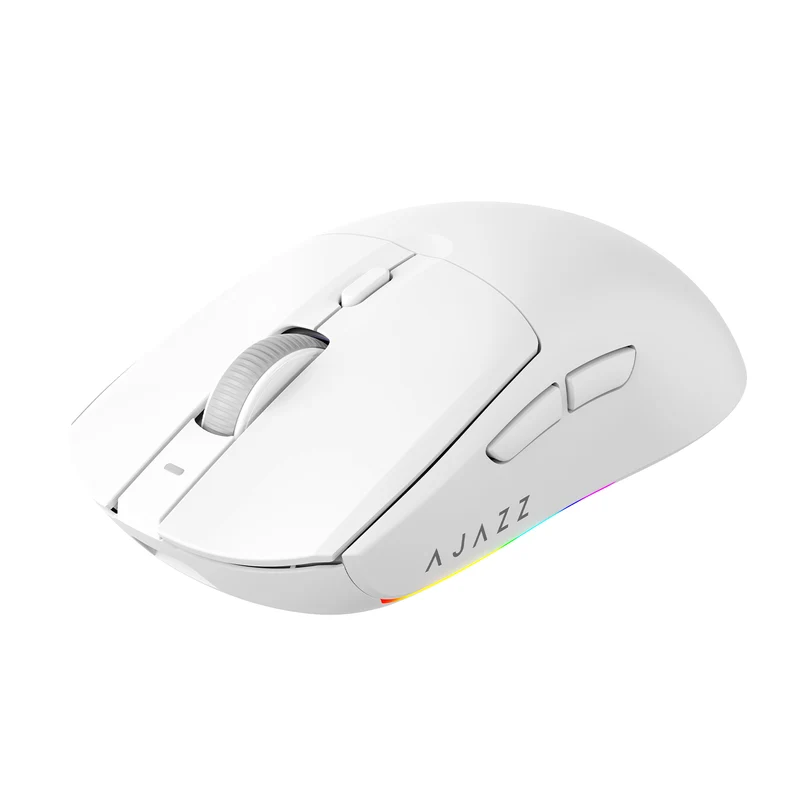 Ajazz AJ139 Max Tri-Mode Gaming Mouse (Black, White)