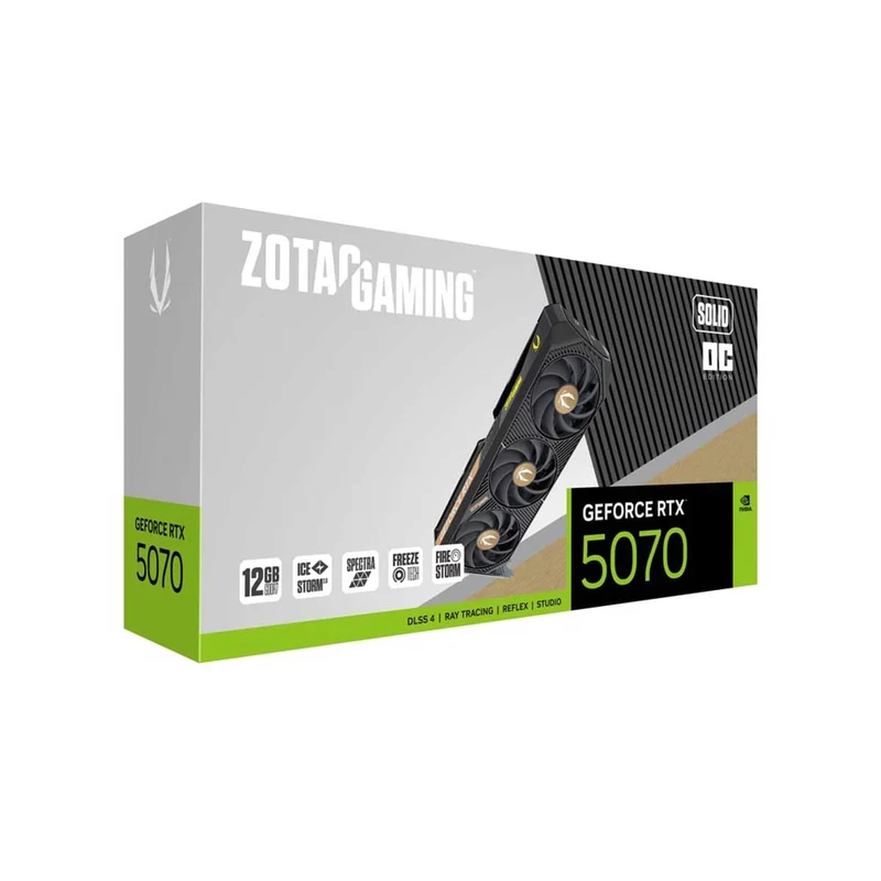 Zotac Gaming GeForce RTX 5070 Solid OC 12GB GDDR7 Graphics Card (ZT-B50700J-10P)
