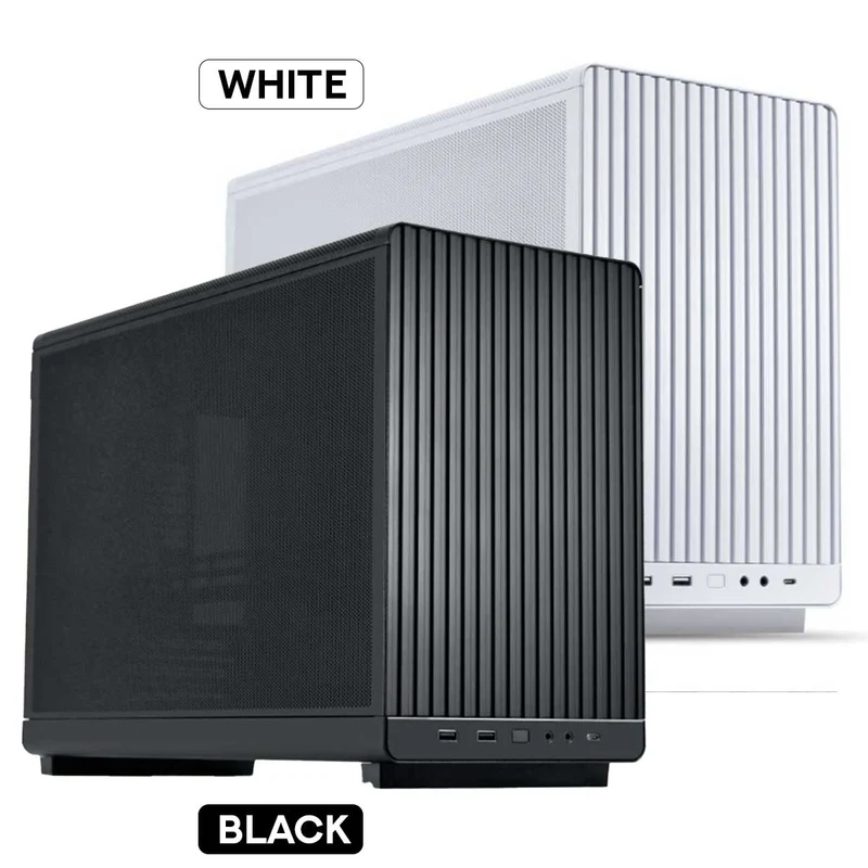 Lian Li A3-mATX-WDG Wooden Panel/Side Glass 26.3L Micro Form Factor PC Case (Black, White)