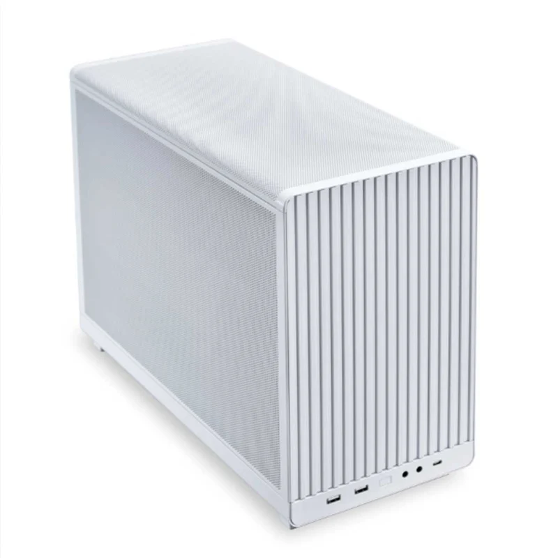 Lian Li A3-mATX-WDG Wooden Panel/Side Glass 26.3L Micro Form Factor PC Case (Black, White)