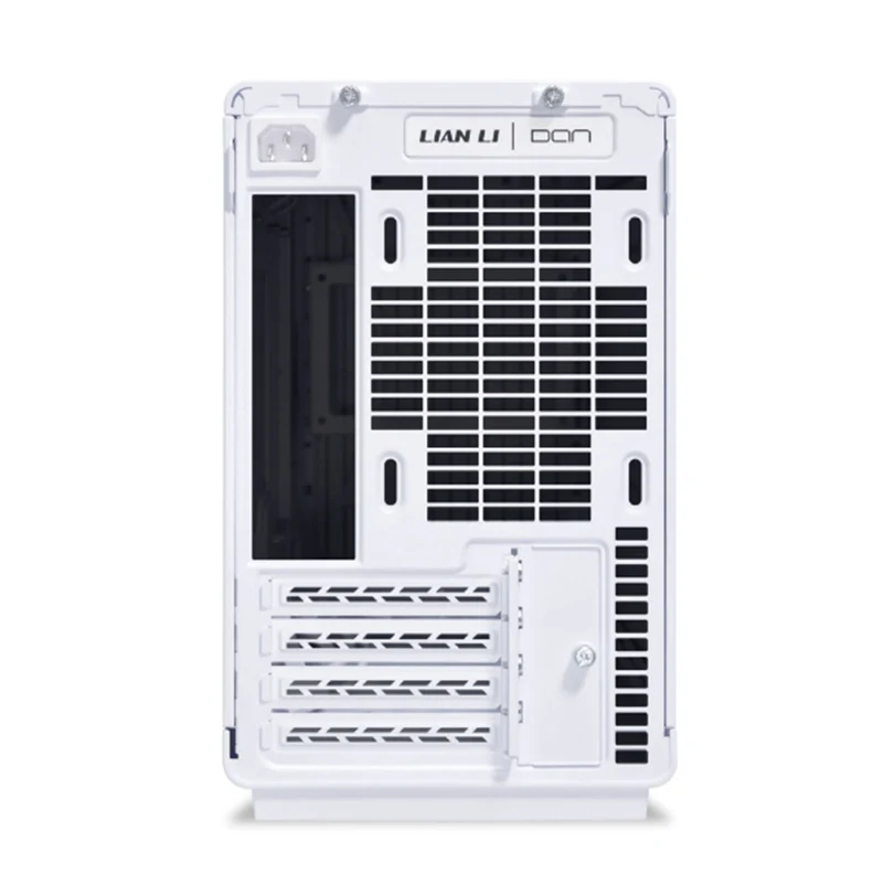 Lian Li A3-mATX-WD Micro Form Factor with Steel Mesh PC Case (White) (Wood Ed.)