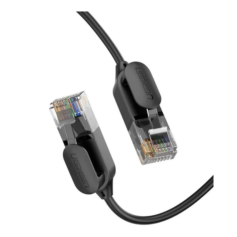 UGreen CAT6A UTP Round & Ultra Slim Pure Copper Ethernet Cable - Black (0.5M, 1M, 1.5M) (NW122/70332, 70332)