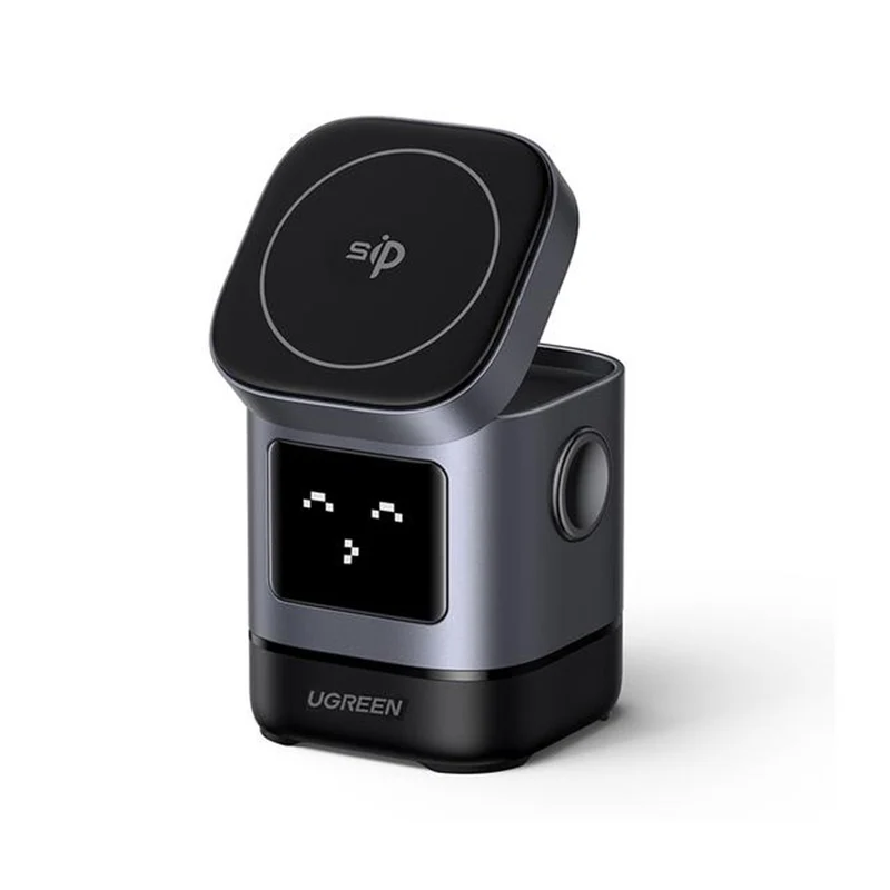 Ugreen Uno Robot 2-in-1 15W Magnetic Wireless Charger for iPhone & AirPods (W709/45775)
