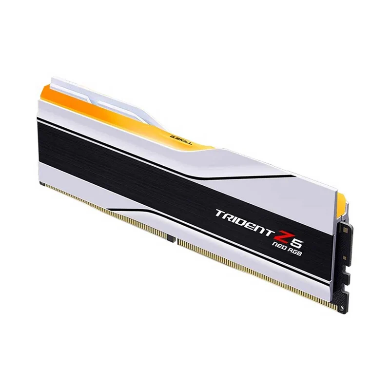 G.Skill Trident Z5 Neo RGB DDR5 32GB (2x16GB) 8000 MT/s CL38-48-48-128 1.45V AMD EXPO Desktop Memory (Matte White) (F5-8000J3848H16GX2-TZ5NRW)