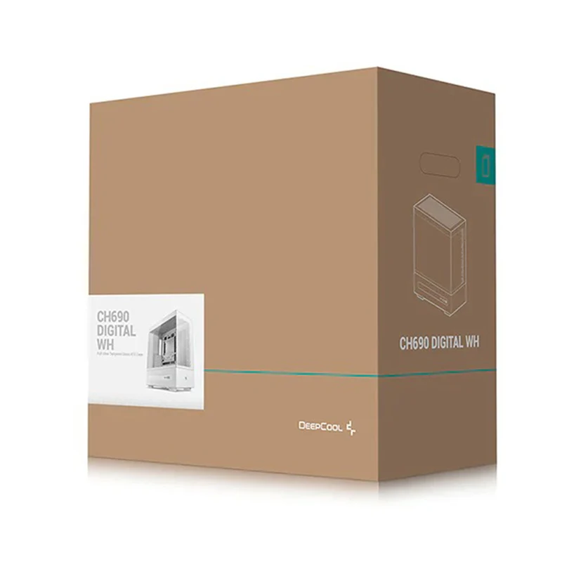 Deepcool CH690 Digital ATX Mid-Tower PC Case (Black, White) (R-CH690-BKNNA0D-G-1, R-CH690-WHNNA0D-G-1)