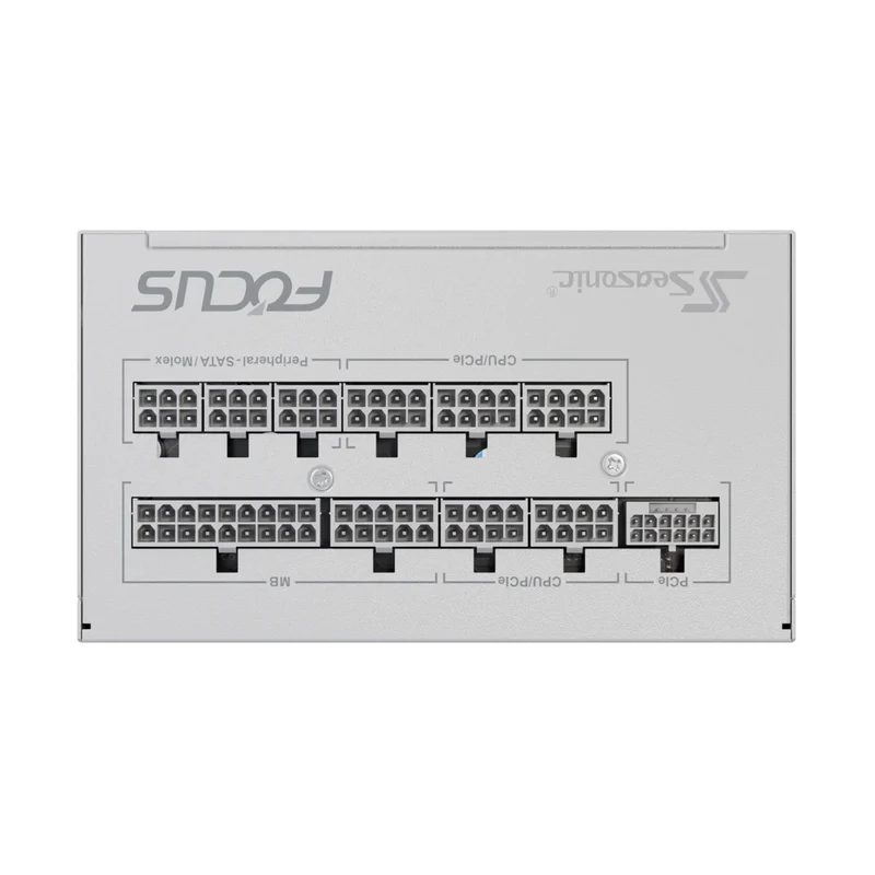 Seasonic Focus GX-1000 ATX 3 1000W 80+ Gold ATX 3.1 & PCIe Gen 5 Fully Modular Power Supply (White) (SRP-FGX102-A5A32SF)