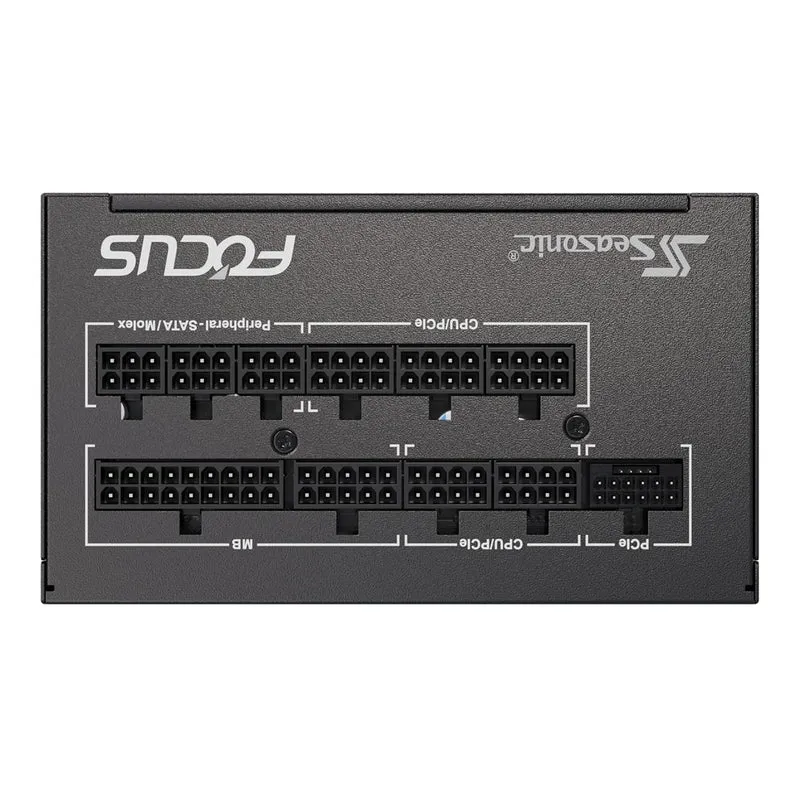 Seasonic Focus GX-1000 ATX 3 1000W 80+ Gold ATX 3.1 & PCIe Gen 5 Fully Modular Power Supply (Black) (SRP-FGX102-A5A32SF)
