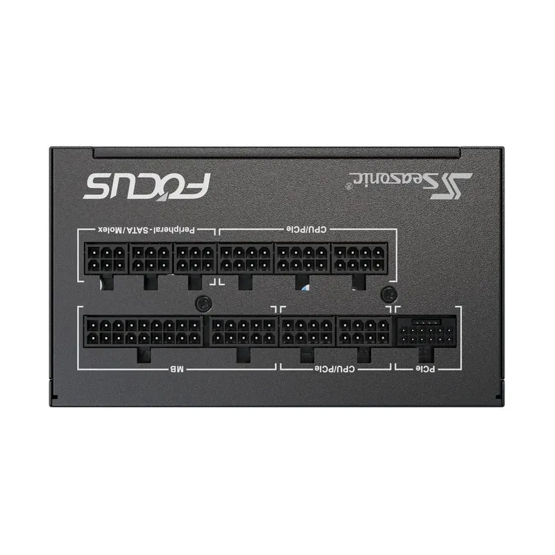 Seasonic Focus GX-850 ATX 3 850W 80+ Gold ATX 3.1 & PCIe Gen 5 Fully Modular Power Supply (Black) (SRP-FGX851-A5A32SF)