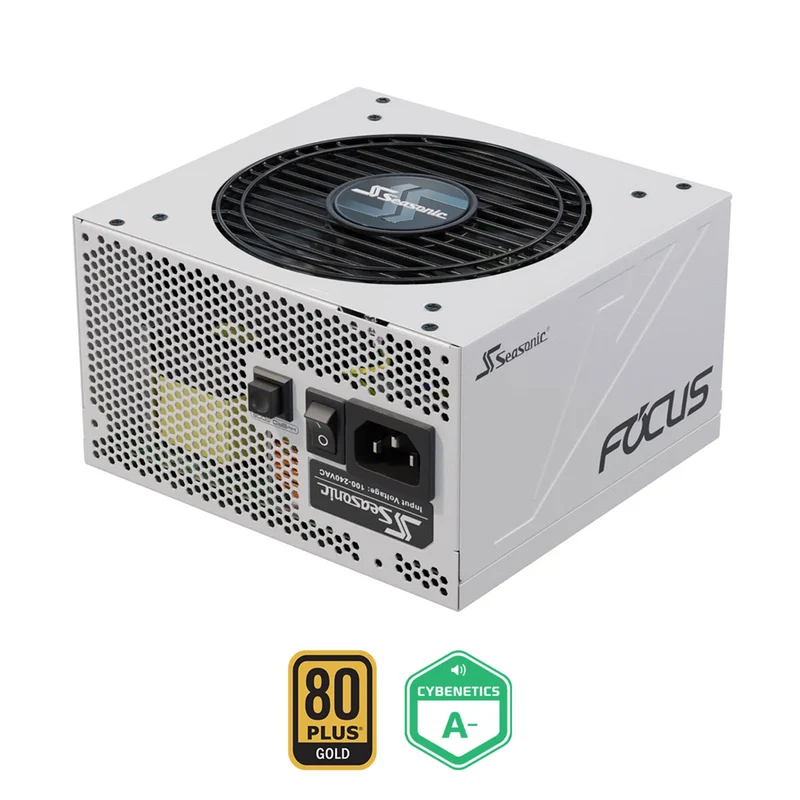 Seasonic Focus GX-750 ATX 3 750W 80+ Gold ATX 3.1 & PCIe Gen 5 Fully Modular Power Supply (White) (SRP-FGX751-A5A32SF)