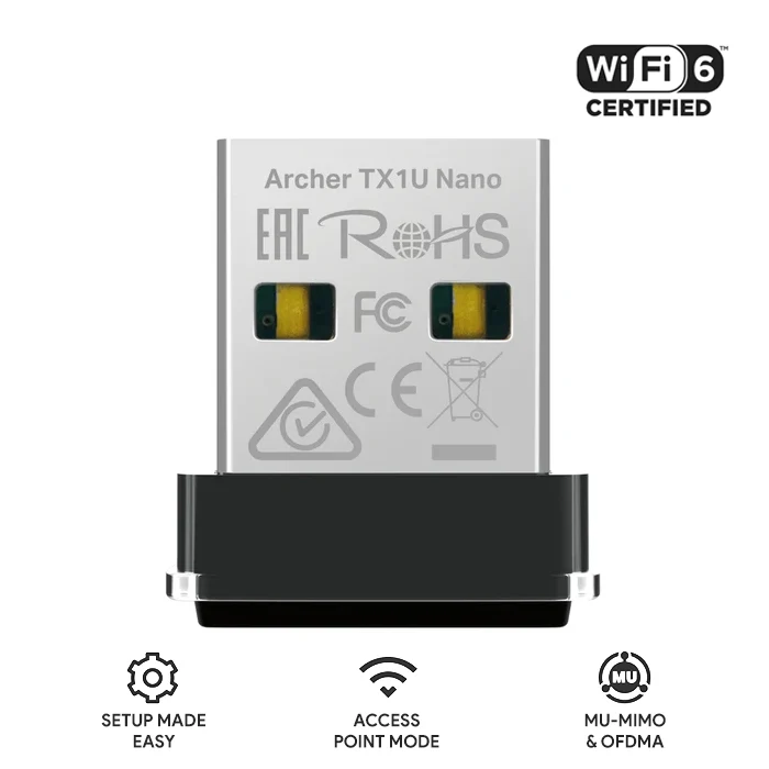 TP-Link Archer TX1U Nano AX300 Wi-Fi 6 Wireless USB Adapter