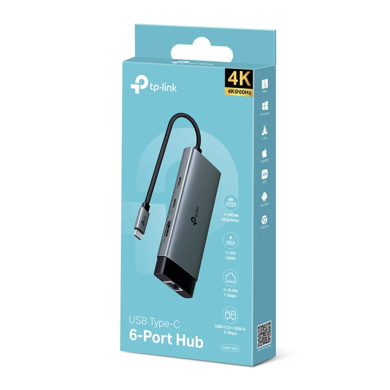 TP-Link UH6120C USB Type-C 6-in-1 Hub