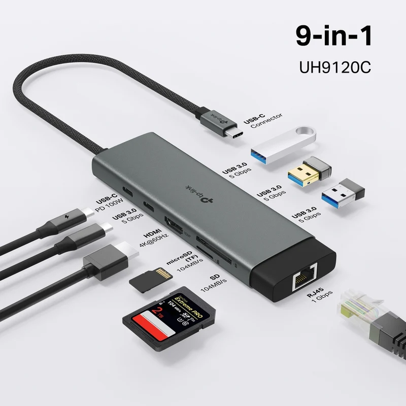 TP-Link UH9120C USB Type-C 9-in-1 Hub