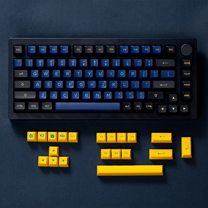 Akko Horizon 5075B Plus Multi-Mode RGB Hot-Swappable Mechanical Keyboard (Akko V3 Cream Yellow Pro)