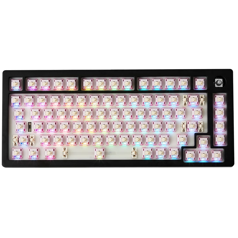 MonsGeek M1 V5 VIA Barebone DIY Kit Aluminum Case Multi-Mode RGB Hot-Swappable Mechanical Keyboard (Dark Night)
